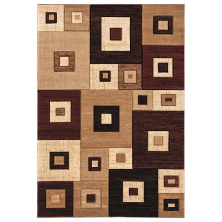 Manmade Bristol Cicero Burgundy Rectangle Area Rug - Burgundy - 7 ft. 10 in. x 10 ft. 6 in. MA3656196